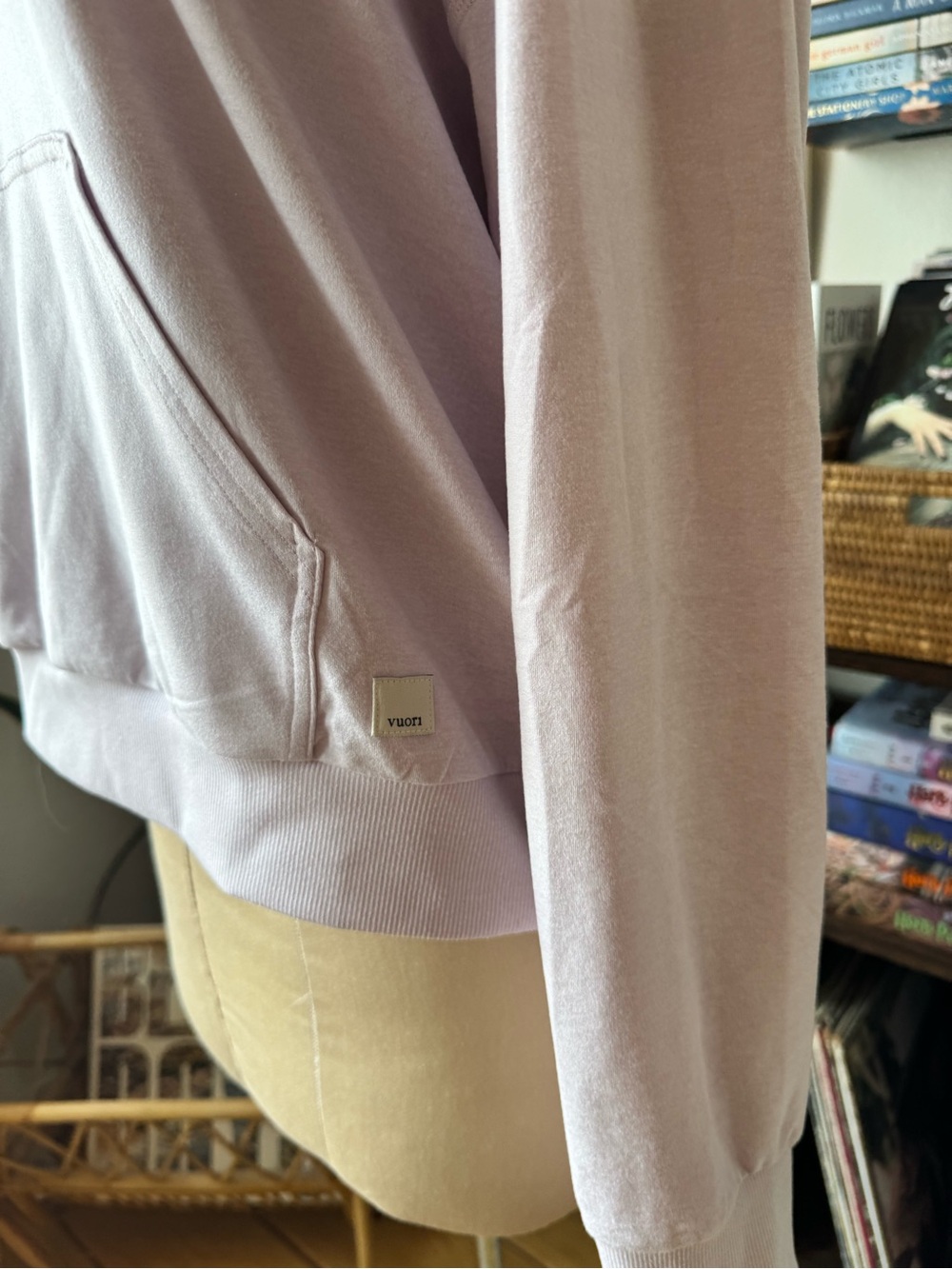 Vuori Halo Modern Pullover Hoodie Pale Lavender Large - Picture 3 of 10